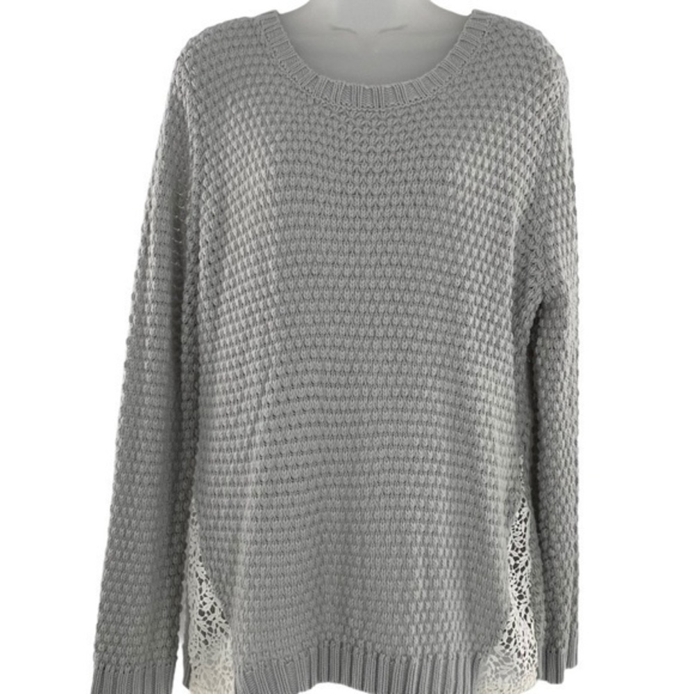 NOBO Knitted Sweater Crochet Details -Size XL